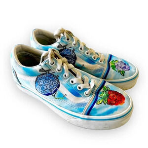 Vans X ONE PIECE Colab Devil Fruit Printed Canvas Classics Womens Size 5 Men 3.5